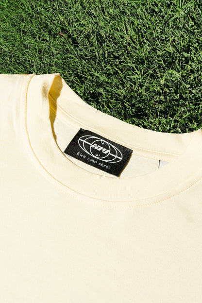 DeLorean Cream Oversized Tee