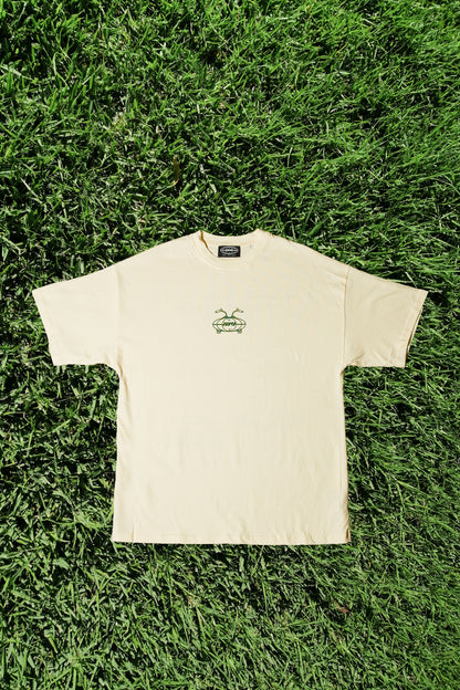 DeLorean Cream Oversized Tee