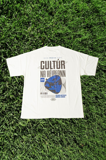 Cultúr na hÉireann Oversized Tee - White